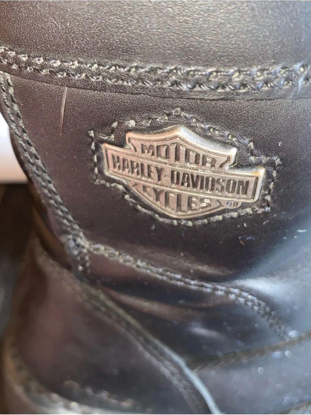 Harley-Davidson Men’s Black Lace-Up Leather Motorcycle Boots